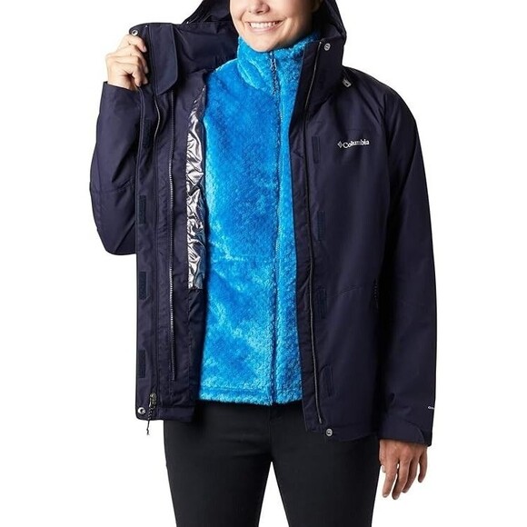 Columbia Women's Bugaboo Ii Fleece Interchange Jacket Small New B1043 Fleece - Picture 1 of 7